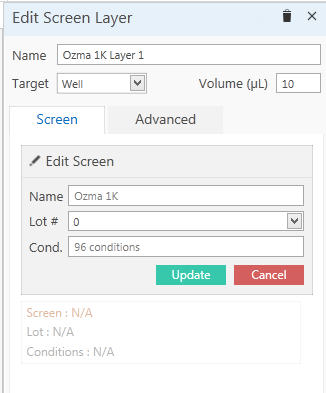 Edit Screen Layer side panel